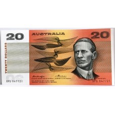 AUSTRALIA 1975 . TWENTY DOLLARS BANKNOTE . ERROR